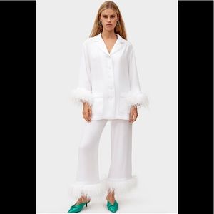 Daily Sleeper white feather pajamas set